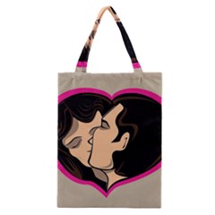 Don t Kiss With A Bloody Nose Face Man Girl Love Classic Tote Bag