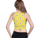 Eye Blue White Yellow Monster Sexy Image Racer Back Crop Top View2