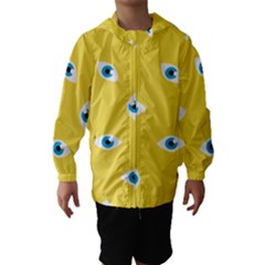 Eye Blue White Yellow Monster Sexy Image Hooded Wind Breaker (kids) by Mariart