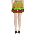 Fast Food Lunch Dinner Hamburger Cheese Vegetables Bread Pleated Mini Skirt View2