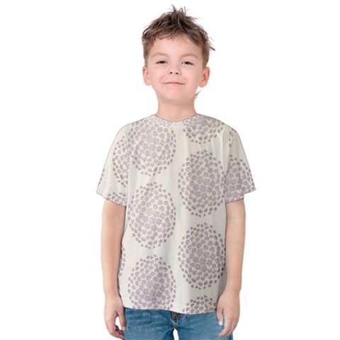 Flower Floral Star Sakura Purple Kids  Cotton Tee by Mariart