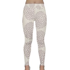 Flower Floral Star Sakura Purple Classic Yoga Leggings by Mariart