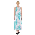 Forest Drop Blue Pink Polka Circle Sleeveless Maxi Dress View2