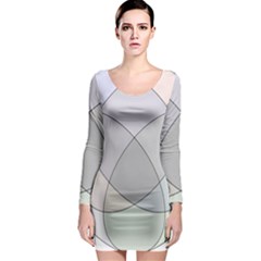 Four Way Venn Diagram Circle Long Sleeve Bodycon Dress by Mariart