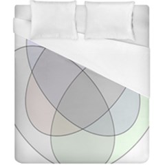 Four Way Venn Diagram Circle Duvet Cover (california King Size) by Mariart