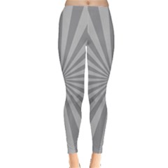 Grey Starburst Line Light Leggings  by Mariart