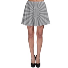 Grey Starburst Line Light Skater Skirt by Mariart