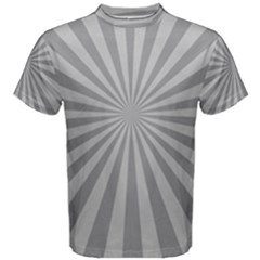 Grey Starburst Line Light Men s Cotton Tee by Mariart