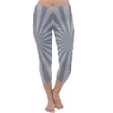 Grey Starburst Line Light Capri Winter Leggings  View1