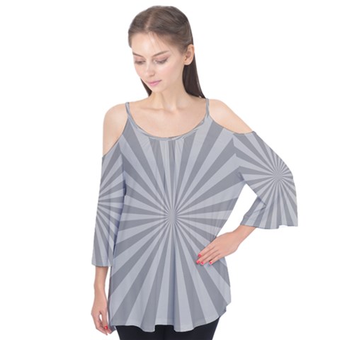 Grey Starburst Line Light Flutter Tees by Mariart