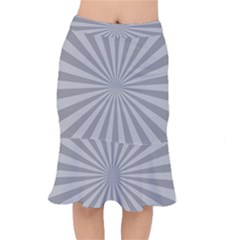 Grey Starburst Line Light Mermaid Skirt by Mariart