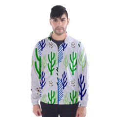 Forest Green Drop Blue Brown Polka Circle Wind Breaker (men) by Mariart