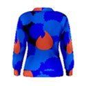 Image Orange Blue Sign Black Spot Polka Women s Sweatshirt View2