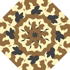 Initial Camouflage Camo Netting Brown Black Golf Umbrellas by Mariart