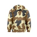 Initial Camouflage Camo Netting Brown Black Kids  Pullover Hoodie View2