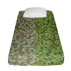 Camo Pack Initial Camouflage Fitted Sheet (single Size) by Mariart