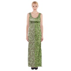 Camo Pack Initial Camouflage Maxi Thigh Split Dress by Mariart