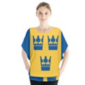 King Queen Crown Blue Yellow Blouse View1