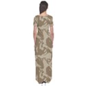 Initial Camouflage Brown Short Sleeve Maxi Dress View2