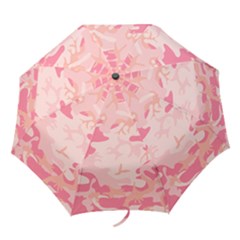 Initial Camouflage Camo Pink Folding Umbrellas by Mariart