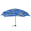 Oceanic Camouflage Blue Grey Map Mini Folding Umbrellas View3