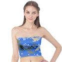 Oceanic Camouflage Blue Grey Map Tube Top View1