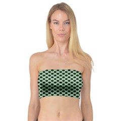 Polka Dot Green Black Bandeau Top by Mariart