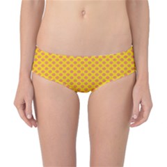 Polka Dot Orange Yellow Classic Bikini Bottoms by Mariart