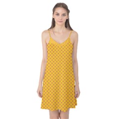 Polka Dot Orange Yellow Camis Nightgown by Mariart