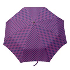 Polka Dot Purple Blue Folding Umbrellas by Mariart