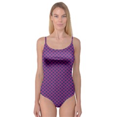 Polka Dot Purple Blue Camisole Leotard  by Mariart