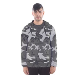 Initial Camouflage Grey Hooded Wind Breaker (men) by Mariart