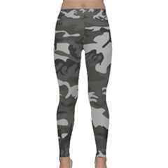 Initial Camouflage Grey Classic Yoga Leggings by Mariart