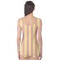 Pink Yellow Stripes Line Boyleg Leotard  View2