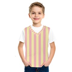 Pink Yellow Stripes Line Kids  Sportswear