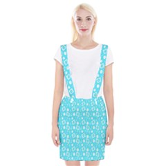 Record Blue Dj Music Note Club Suspender Skirt by Mariart