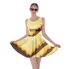 Sandwich Biscuit Chocolate Bread Skater Dress by Mariart