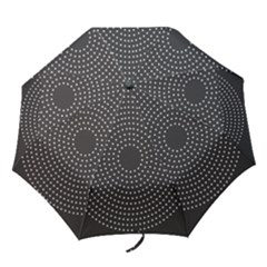 Round Stitch Scrapbook Circle Stitching Template Polka Dot Folding Umbrellas by Mariart