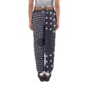 Round Stitch Scrapbook Circle Stitching Template Polka Dot Women s Jogger Sweatpants View2