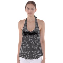 Round Stitch Scrapbook Circle Stitching Template Polka Dot Babydoll Tankini Top by Mariart