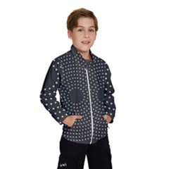 Round Stitch Scrapbook Circle Stitching Template Polka Dot Wind Breaker (kids) by Mariart