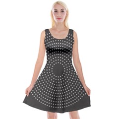 Round Stitch Scrapbook Circle Stitching Template Polka Dot Reversible Velvet Sleeveless Dress by Mariart