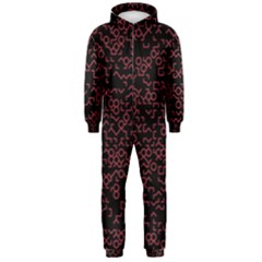 Random Red Black Hooded Jumpsuit (men)  by Mariart