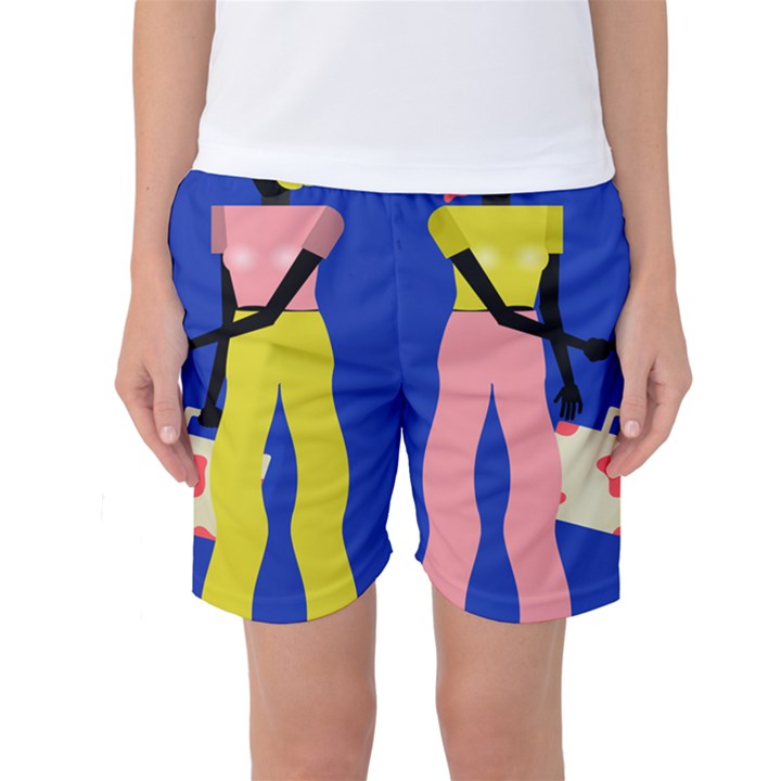 Shake Hands Women s Basketball Shorts