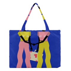 Shake Hands Medium Tote Bag by Mariart