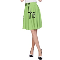 Sign Green The A-line Skirt