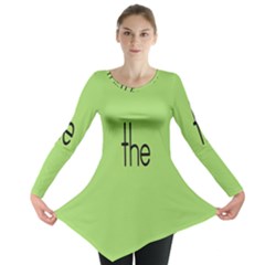 Sign Green The Long Sleeve Tunic  by Mariart