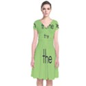 Sign Green The Short Sleeve Front Wrap Dress View1