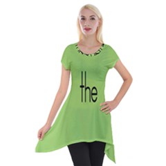 Sign Green The Short Sleeve Side Drop Tunic by Mariart