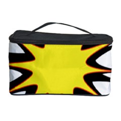 Spot Star Yellow Black White Cosmetic Storage Case by Mariart